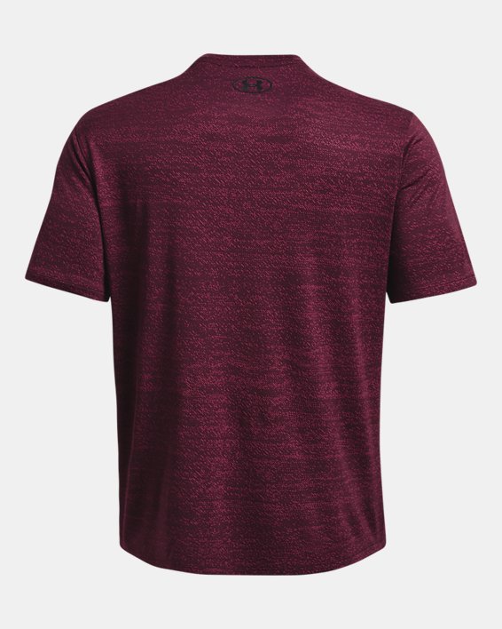 Men's UA Tech™ Vent Jacquard Short Sleeve in Maroon image number 5